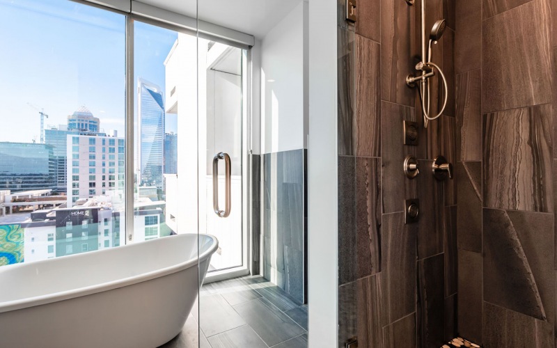 Luxurious Bathrooms at Uptown 550 in Charlotte, NC